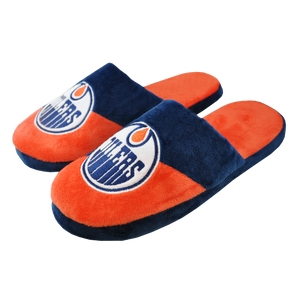 Shop FOCO Men's NHL Edmonton Oilers Big Logo Slipper Edmonton Canada Store 