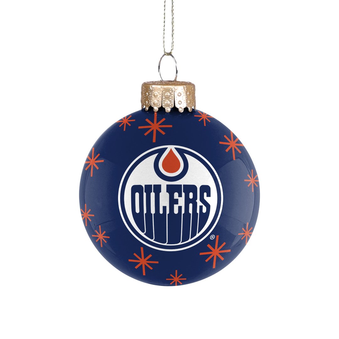 Shop FOCO NHL Edmonton Oilers Glass Ball Ornament Edmonton Canada Store