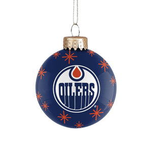 Shop FOCO NHL Edmonton Oilers Glass Ball Ornament Edmonton Canada Store
