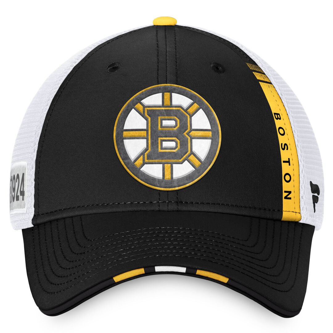 Shop Fanatics Men's NHL Boston Bruins 2022 Adjustable Draft Cap Hat Edmonton Canada Store