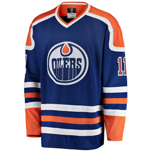 Shop Fanatics Men's NHL Edmonton Oilers Mark Messier Breakaway Heritage Jersey Edmonton Canada Store