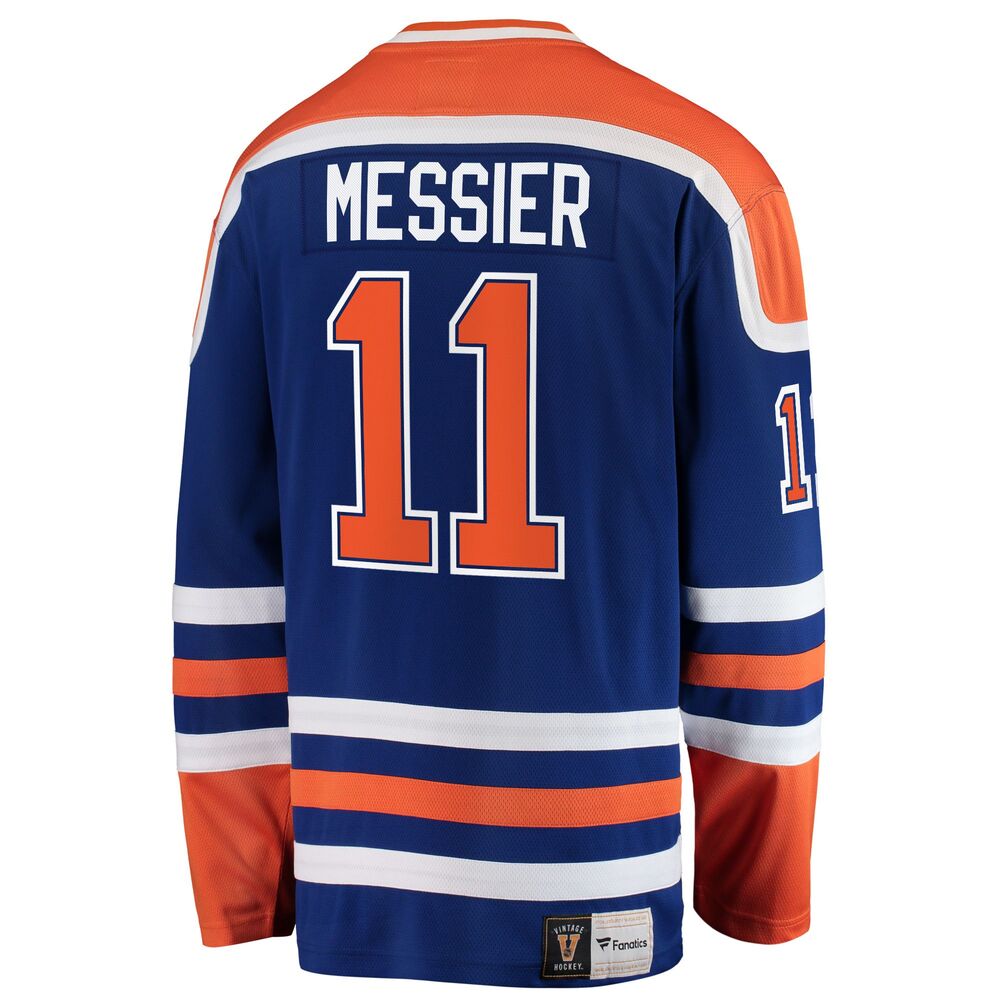 Shop Fanatics Men's NHL Edmonton Oilers Mark Messier Breakaway Heritage Jersey Edmonton Canada Store