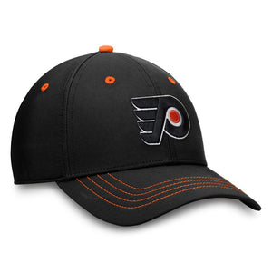 Shop Fanatics Men's NHL Philadelphia Flyers 2022 Pro Ice Flex Cap Black Edmonton Canada Store
