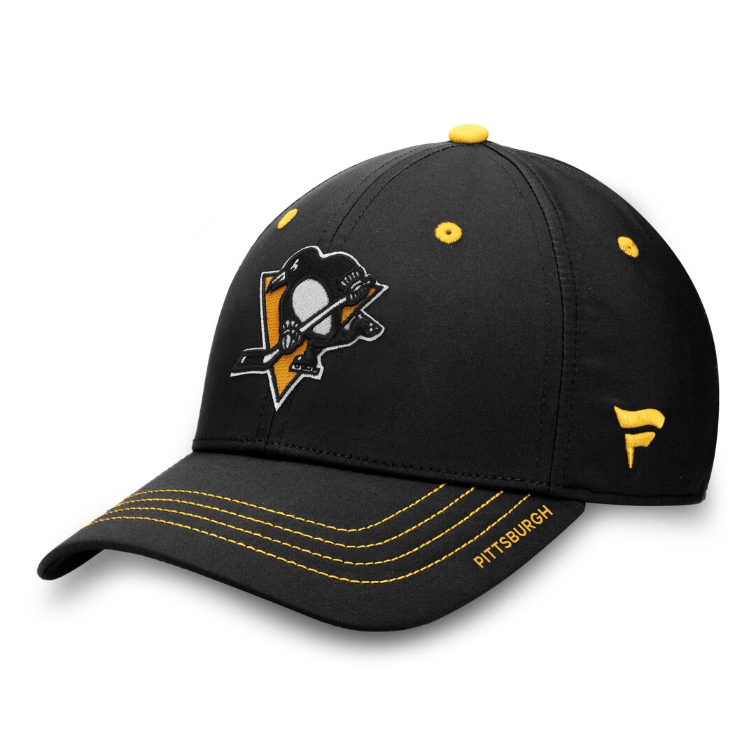 Shop Fanatics Men's NHL Pittsburgh Penguins 2022 Pro Ice Flex Cap Black Edmonton Canada Store