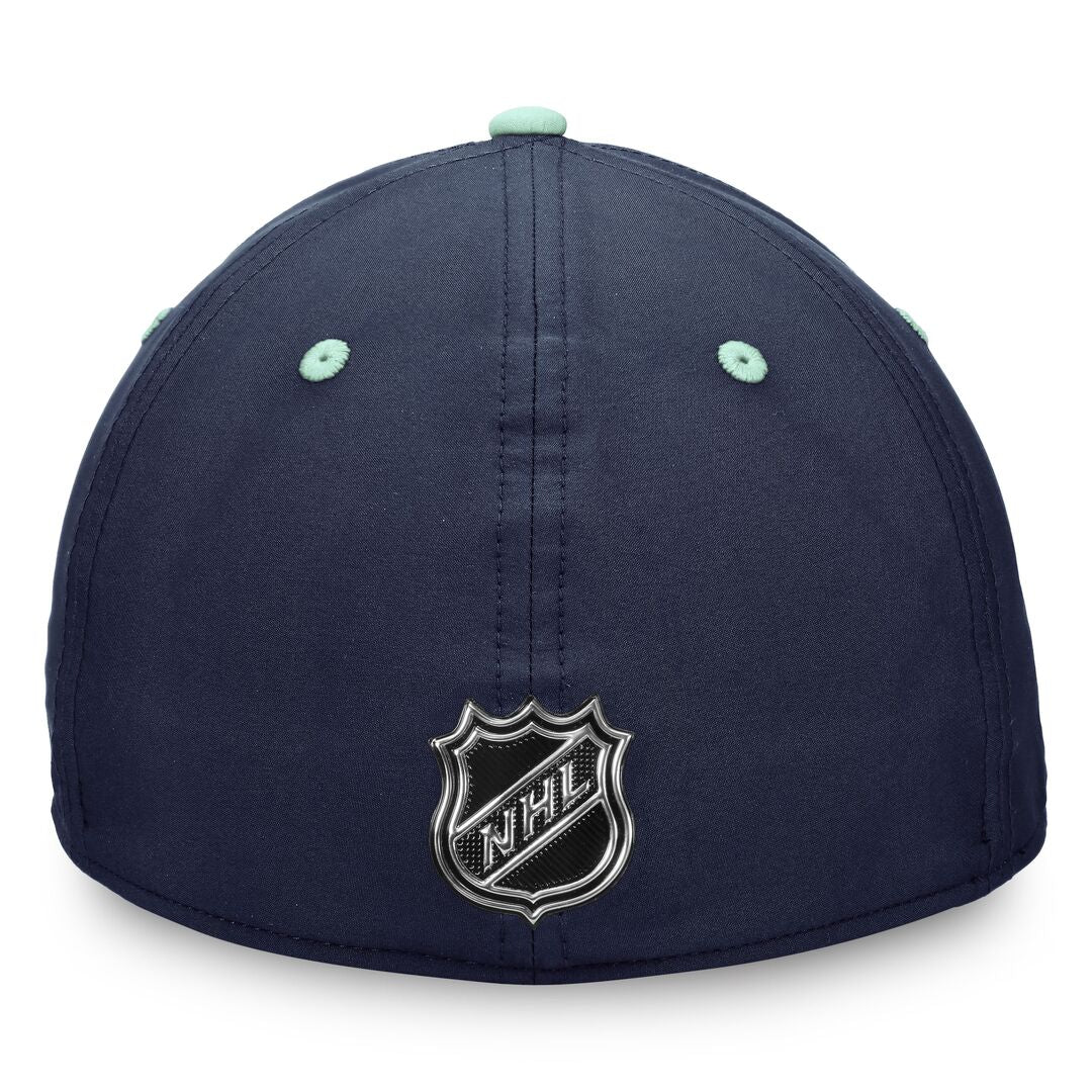 Shop Fanatics Men's NHL Seattle Kraken 2022 Pro Ice Flex Cap Blue Edmonton Canada Store