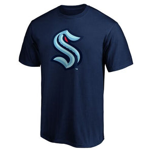 Shop Fanatics Men's NHL Seattle Kraken Primary Logo T-Shirt Edmonton Canada Store