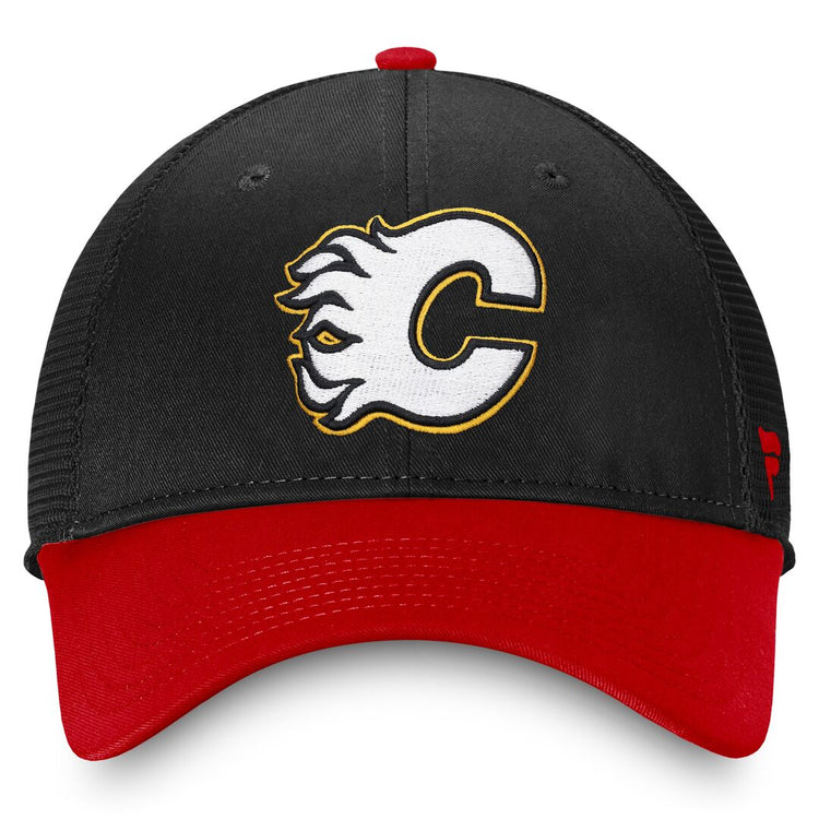 Shop Fanatics NHL Men's Calgary Flames Reverse Retro Adjustable Meshback Cap Edmonton Canada Store