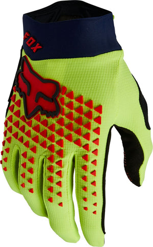 Shop Fox Youth Defend SE Full Finger Gloves Fluorescent Yellow Edmonton Canada Store