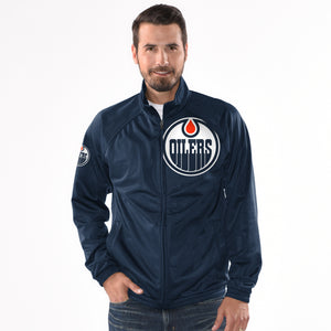 Shop GIII Men's NHL Edmonton Oilers Track Jacket Edmonton Canada Store