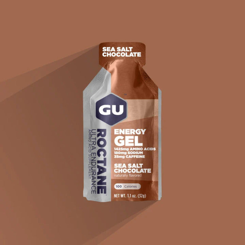 Shop GU Roctane Ultra Energy Gel (Single Serving) Sea Salt Chocolate Edmonton Canada Store