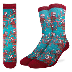 Shop Good Luck Sock Men's Christmas Sloths Socks - Shoe Size 8-13 Edmonton Canada Store