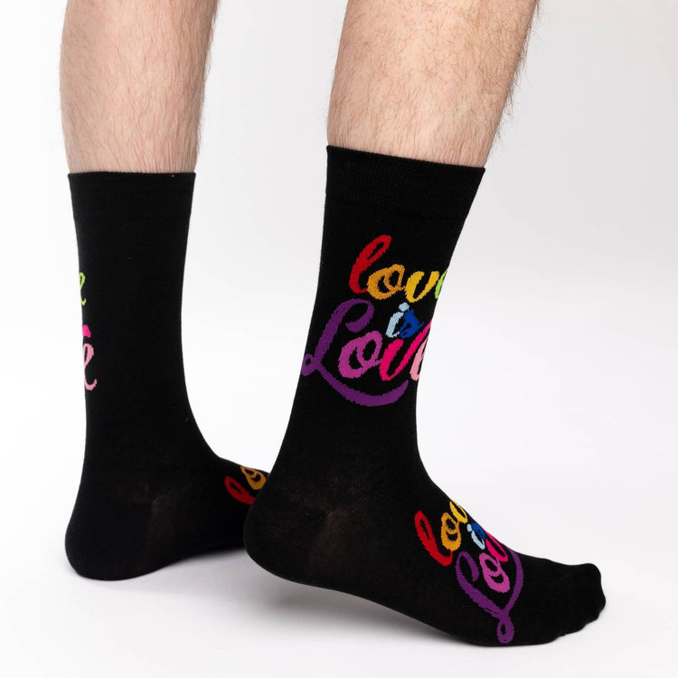 Shop Good Luck Sock Men's Love is Love Socks - Shoe Size 7-12 Edmonton Canada Store