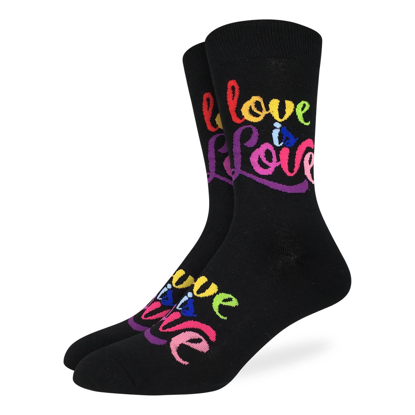 Shop Good Luck Sock Men's Love is Love Socks - Shoe Size 7-12 Edmonton Canada Store
