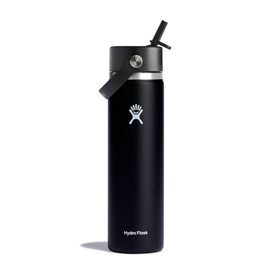 Shop Hydro Flask 24oz Wide Mouth Bottle with Flex Straw Black Edmonton Canada Store