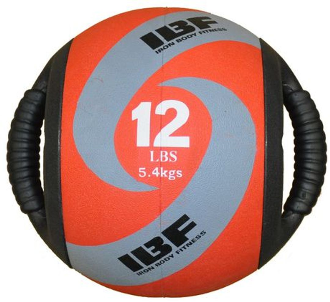 Shop Iron Body 12 lb Dual Handle Medicine Ball Edmonton Canada Store