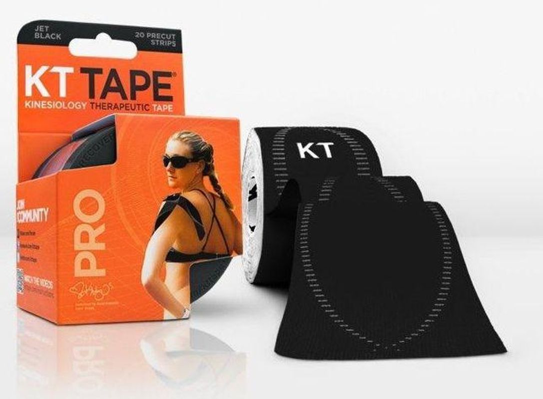 Shop KT Tape Pro 25cm Pre-Cut Strips Black Edmonton Canada Store