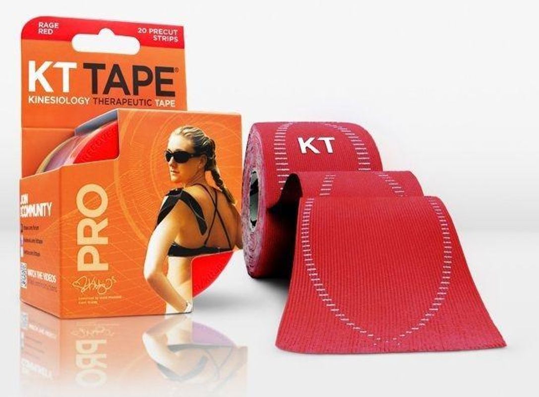 Shop KT Tape Pro 25cm Pre-Cut Strips Red Edmonton Canada Store