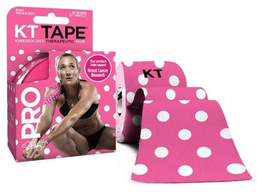 Shop KT Tape Pro Limited Edition 25cm Pre-Cut Tape Polka Dot Edmonton Canada Store