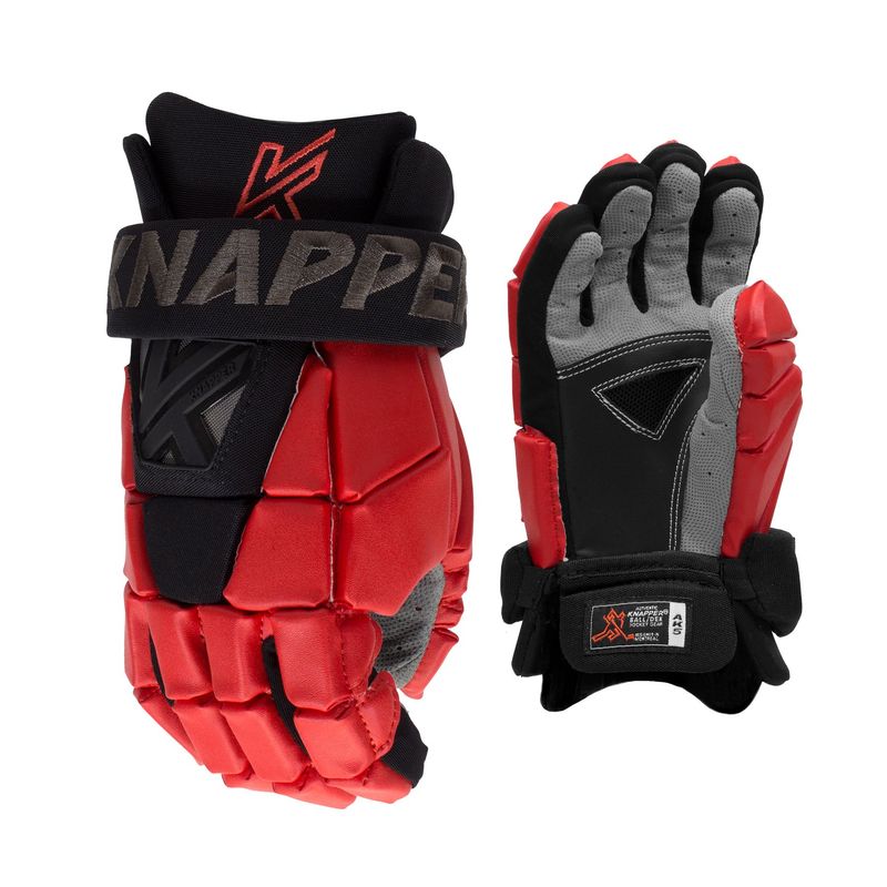 Shop Knapper Senior AK5 Ball Hockey Gloves Black/Red Edmonton Canada Store