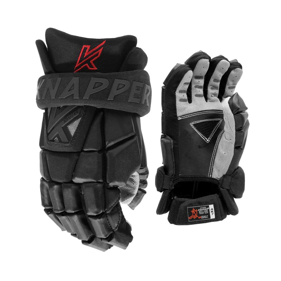 Shop Knapper Senior AK7 Ball Hockey Gloves Black Edmonton Canada Store