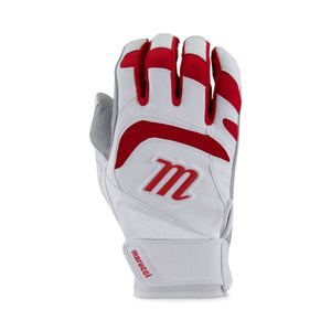 Shop Marucci Senior Signature Batting Glove-Pair White/Red Edmonton Canada Store