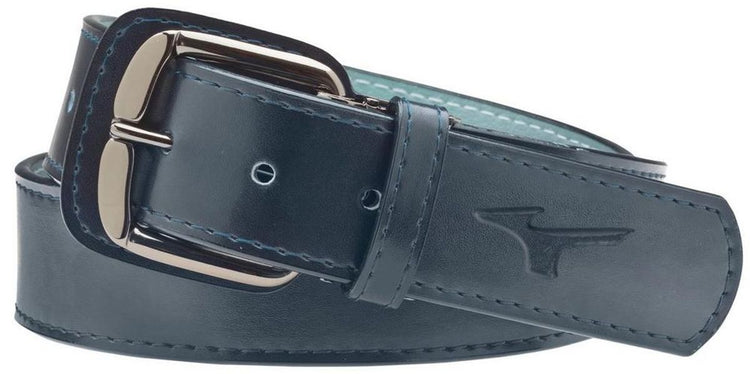 Shop Mizuno Classic Leather Baseball Belt (Long) Navy Edmonton Canada Store