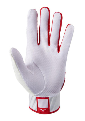 Shop Mizuno Men's MVP-2022 330424.0010 Batting Gloves White/Red Edmonton Canada Store