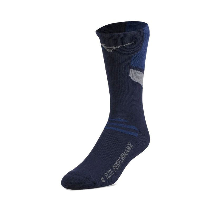 Shop Mizuno Senior Runbird Crew Volleyball Socks Navy Edmonton Canada Store