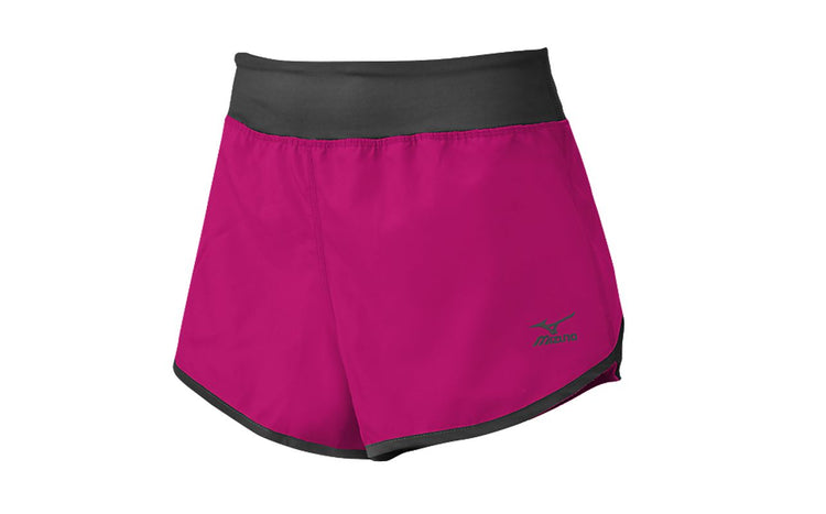 Shop Mizuno Women's Elite 9 Dynamic Volleyball Cover Up Shorts Purple Edmonton Canada Store