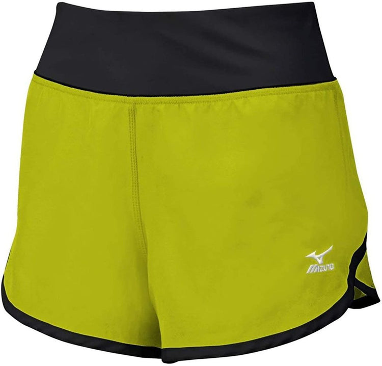 Shop Mizuno Women's Volleyball Cover Up Shorts Yellow/Black Edmonton Canada Store