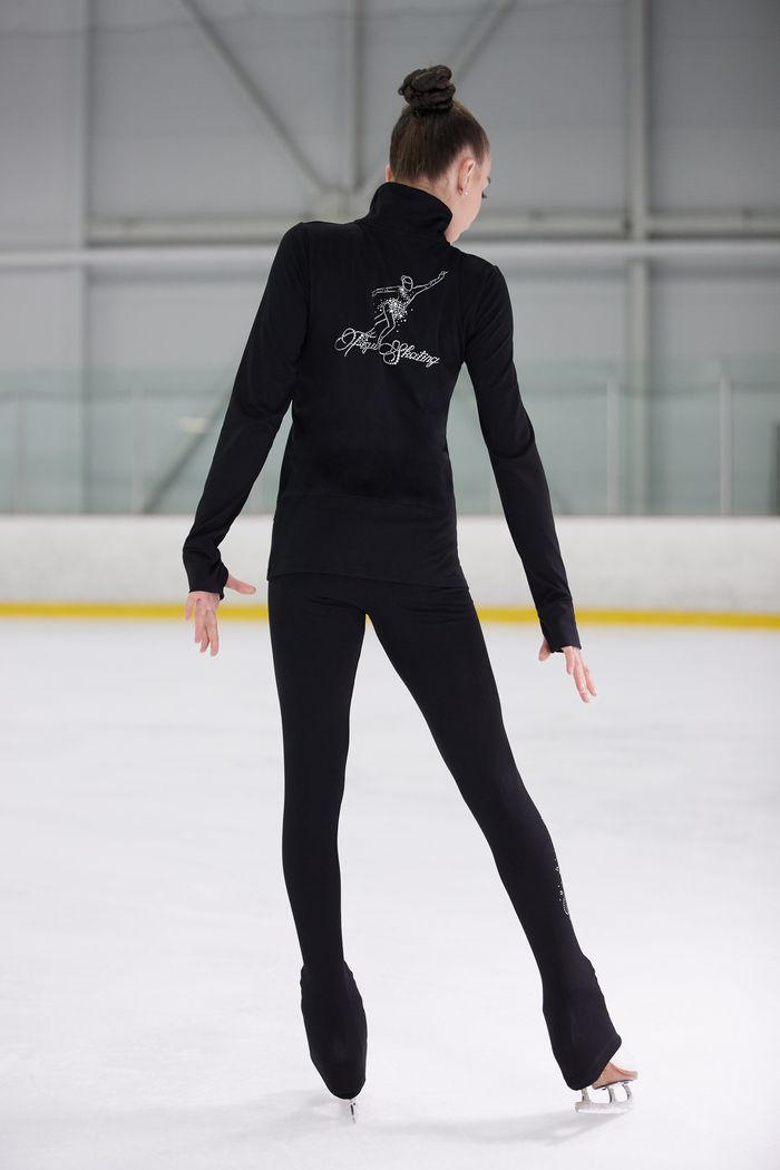 Shop Mondor Women's 24884 Sequin Figure Skating Jacket Black Edmonton Canada Boutique