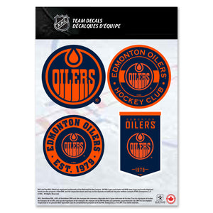 shop Mustang NHL Edmonton Oilers 5 x 7 Mini Decal Set edmonton canada store