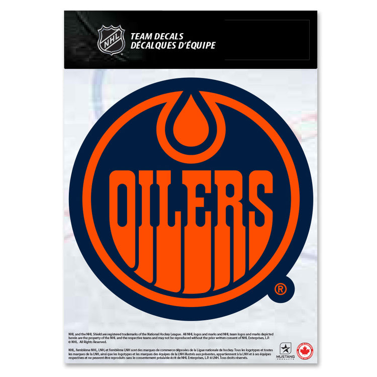 shop Mustang NHL Edmonton Oilers 5 x 7 Team Crest Decal edmonton canada store