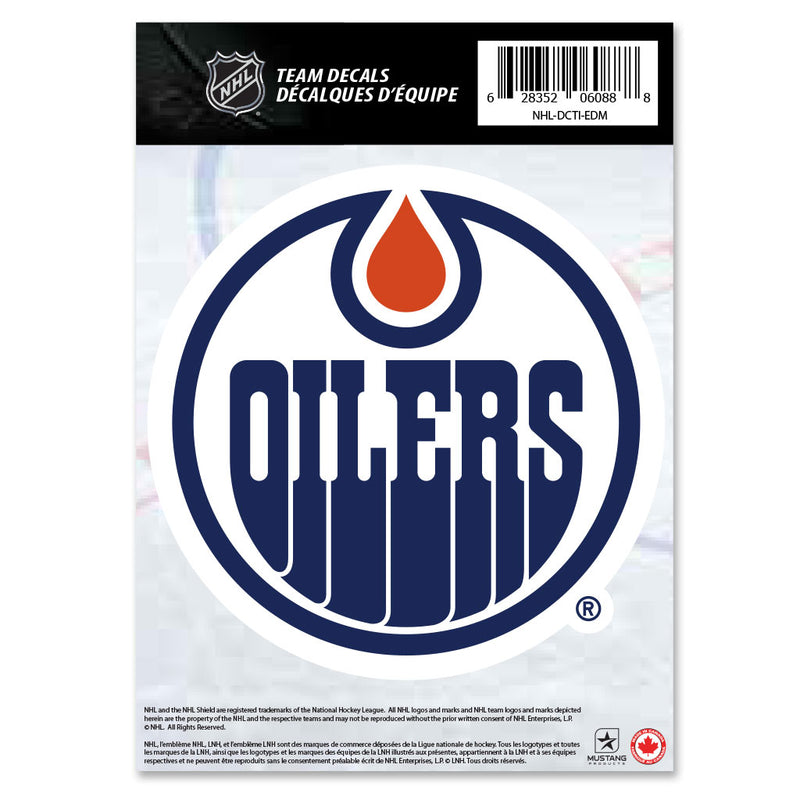 shop Mustang NHL Edmonton Oilers 5 x 7 Team Crest Decal edmonton canada store