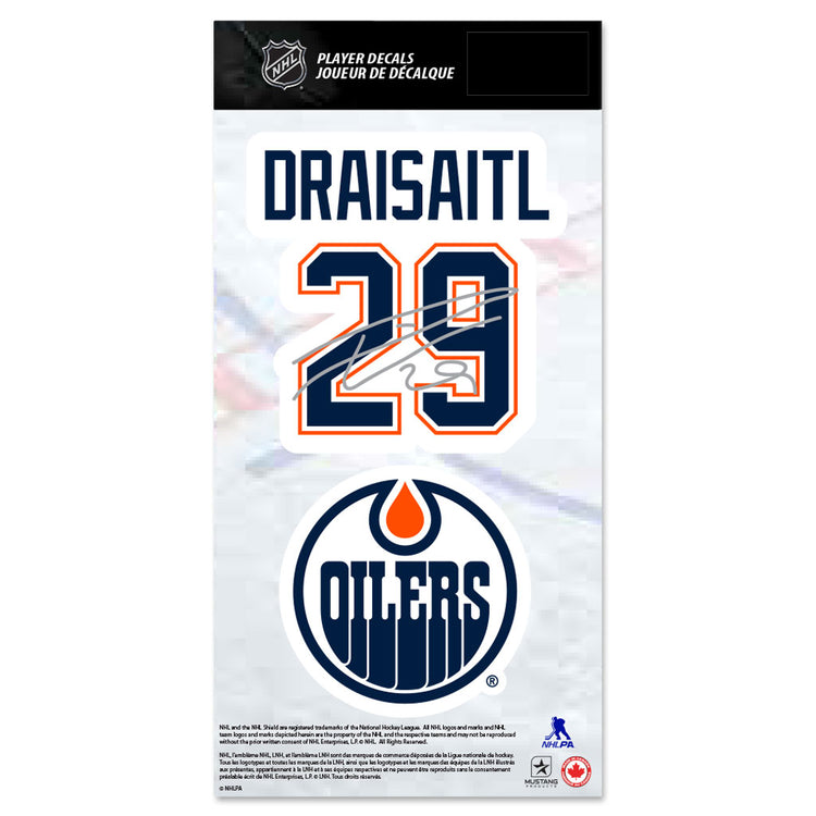 shop Mustang NHL Edmonton Oilers Leon Draisaitl Decal Set edmonton canada store