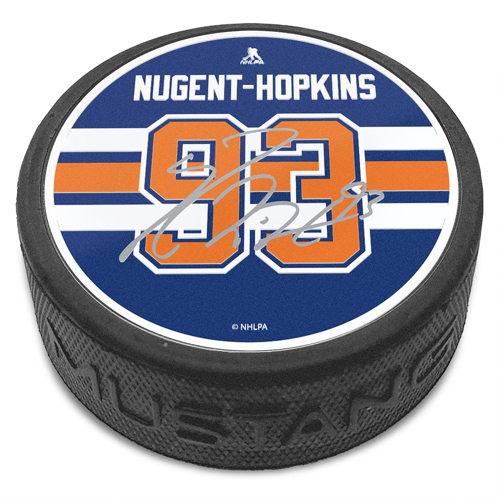 Shop Mustang NHL Edmonton Oilers Ryan Nugent-Hopkins Puck Edmonton Canada Store