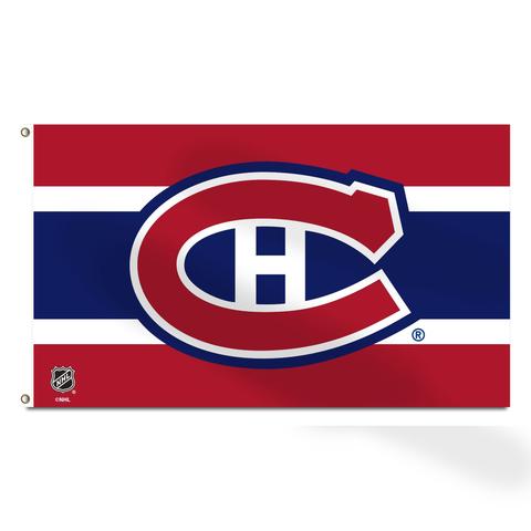shop Mustang NHL Montreal Canadiens 3 X 5 Primary Banner Flag edmonton canada store