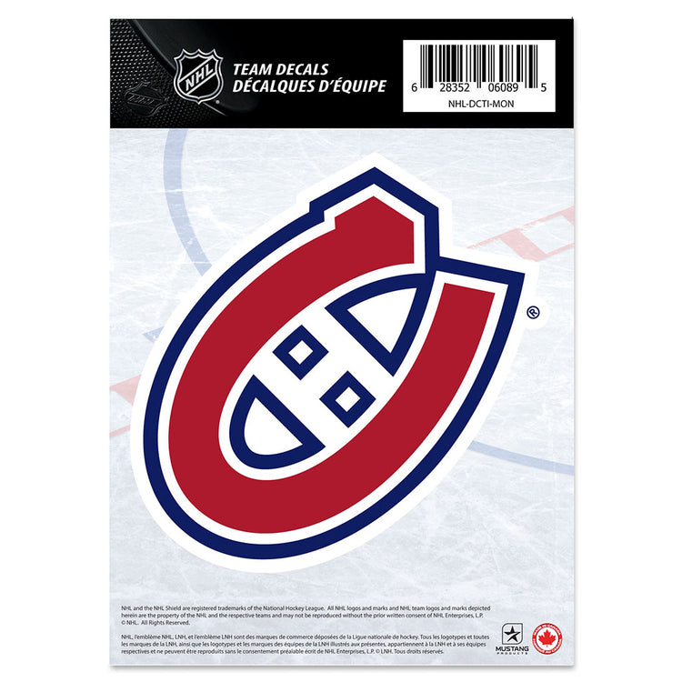 shop Mustang NHL Montreal Canadiens 5 X 7 Team Crest Decal edmonton canada store