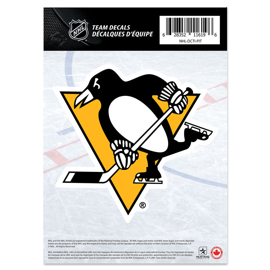 shop Mustang NHL Pittsburgh Penguins 5 X 7 Team Crest Decal edmonton canada store