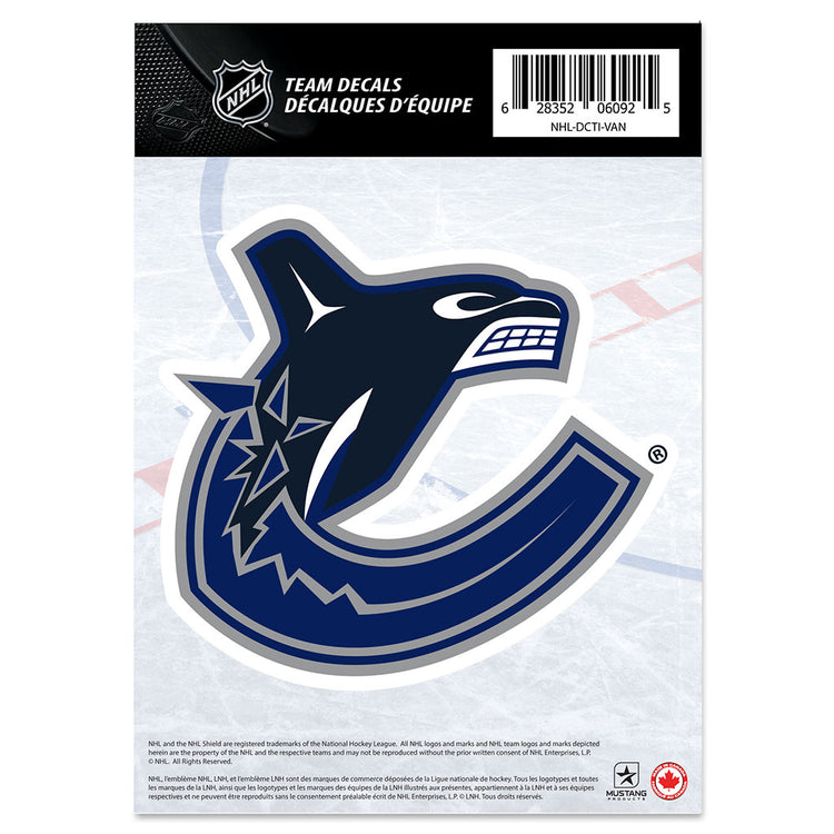 shop Mustang NHL Vancouver Canucks 5 X 7 Team Crest Decal edmonton canada store