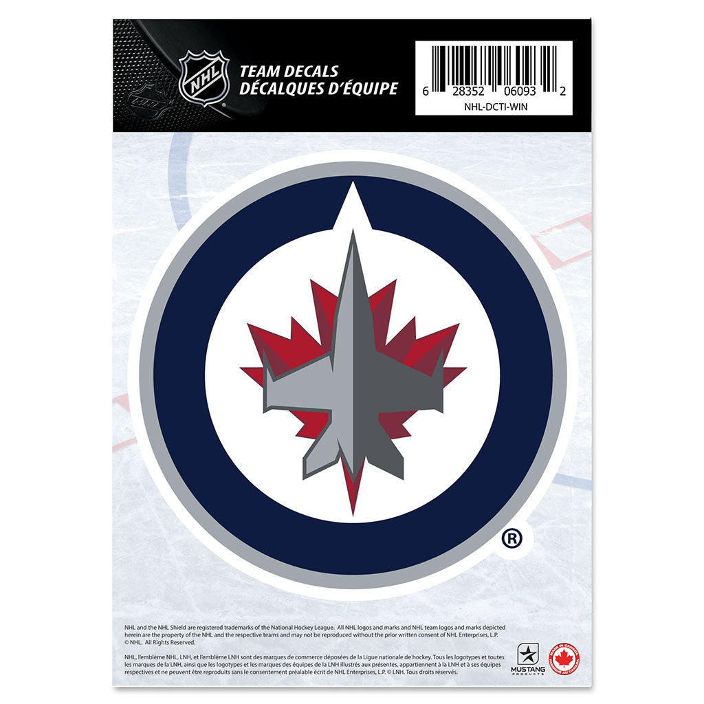 shop Mustang NHL Winnipeg Jets 5 X 7 Team Crest Decal edmonton canada store