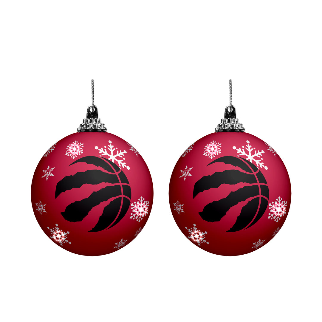 Shop NBA Toronto Raptors 2 Pack Light Up Ornaments Edmonton Canada Store