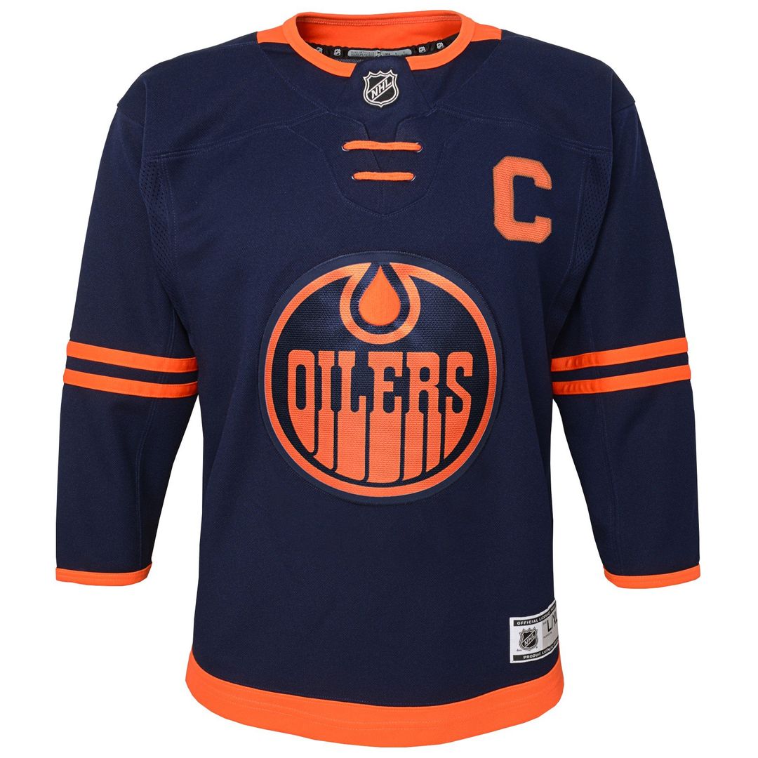 Shop NHL Branded Infant Edmonton Oilers Connor McDavid Alternate Jersey Edmonton Canada Store