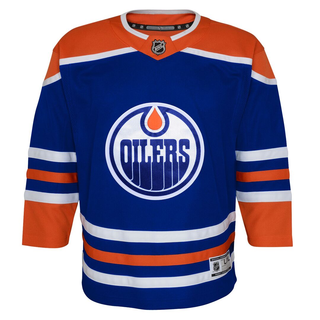 Shop NHL Branded Toddler Edmonton Oilers Connor McDavid Home Jersey Royal Edmonton Canada Store
