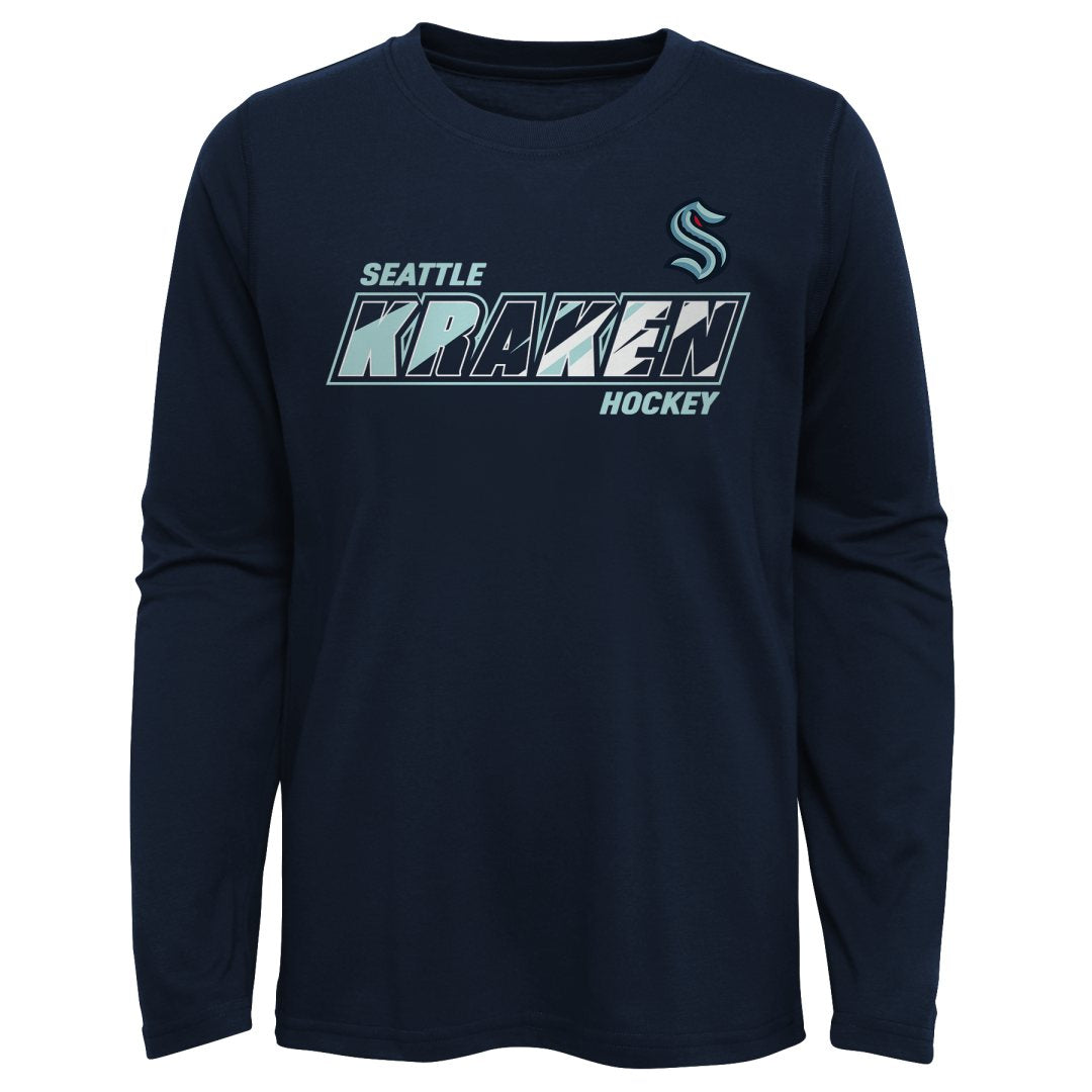 Shop NHL Branded Youth Seattle Kraken Rink Reimagined L/S T-Shirt Edmonton Canada Store