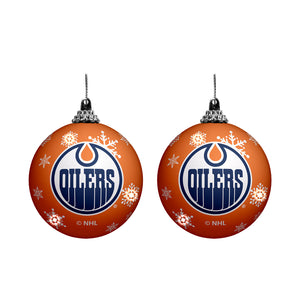 Shop NHL Edmonton Oilers 2 Pack Light Up Ornaments Edmonton Canada Store