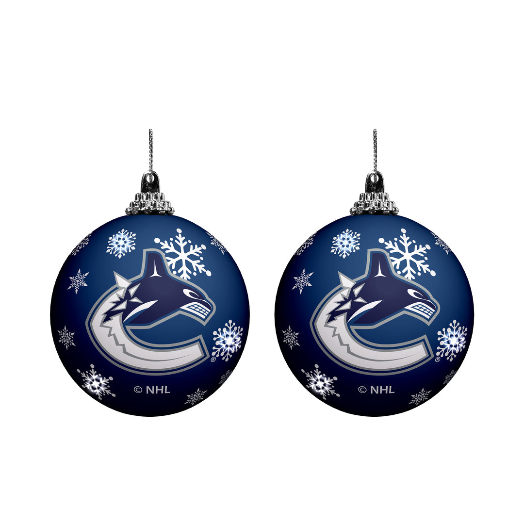 Shop NHL Seattle Kraken 2 Pack Light Up Ornaments Edmonton Canada Store