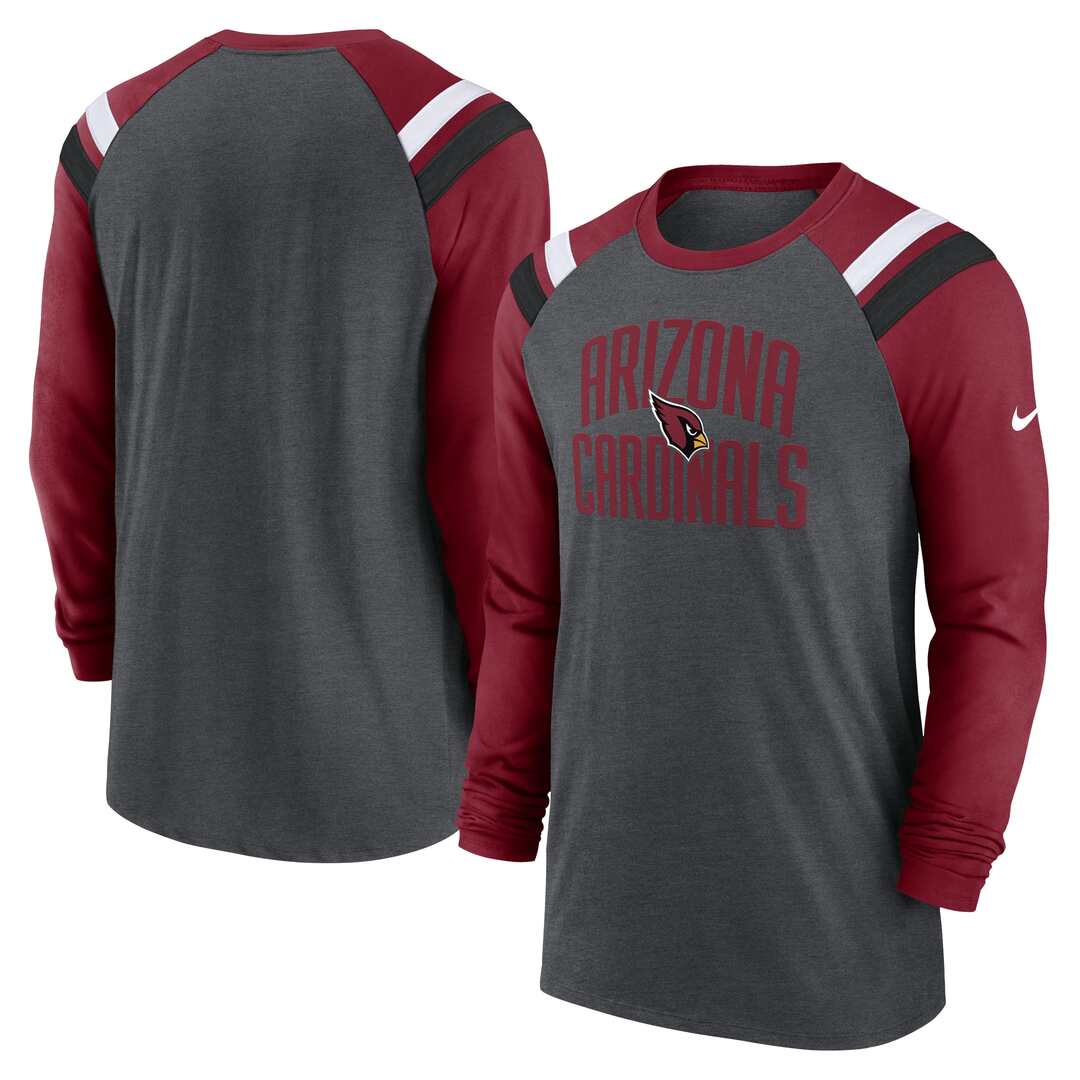 Shop Nike Men's NFL Arizona Cardinals Tri-Blend Longsleeve Shirt Edmonton Canada Store