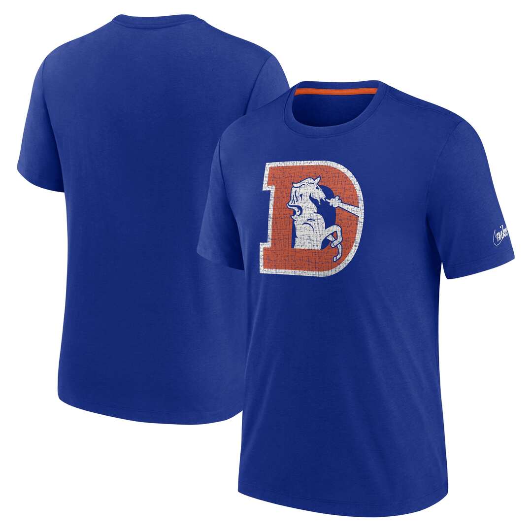 Shop Nike Men's NFL Denver Broncos Historic Tri-Blend T-Shirt Edmonton Canada Store