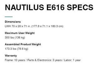 Shop Nautilus E616 Elliptical Edmonton Canada Store